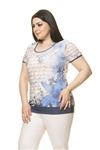 Kadın Büyük Beden Mavi Body  A6-3018