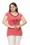 Kadın Büyük Beden Pembe İncili Taş İşlemeli Body 17E-70013-3