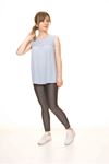 Kadın Bebe Mavi Dantelli Salaş Bluz 14D-3068-1