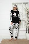 Kadın Dalmaçya Desenli Kışlık Polar Pijama Takımı 14F-20003