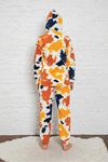 Kadın Renkli Desenli Kışlık Polar Pijama Takım 10K-3014-7