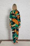 Kadın Renkli Desenli Kışlık Polar Pijama Takım 10K-3014-6