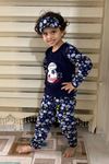 Erkek Çocuk Lacivert Desenli Kışlık Polar Pijama Takımı 5K-4501L