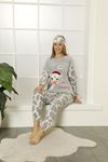 Kadın Desenli Kışlık Welsoft  Yumuşak Pijama Takım 18D-14210G