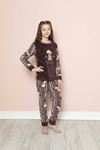Çocuk Desenli Kışlık Polar Welsoft Pijama Takımı 9K-20294