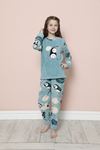 Çocuk Desenli Kışlık Polar Pijama Takımı 9C-20238