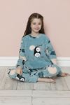 Çocuk Desenli Kışlık Polar Pijama Takımı 9C-20238