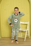 Erkek Çocuk Desenli Kışlık Welsoft Polar Pijama Takımı(BİR BEDEN BÜYÜK TERCİH EDİNİZ) 6E-5557