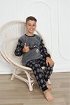 Erkek Çocuk Desenli Kışlık Welsoft Polar Pijama Takımı 6E-0305
