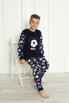 Erkek Çocuk Desenli Kışlık Welsoft Polar Pijama Takımı(BİR BEDEN BÜYÜK TERCİH EDİNİZ) 7D-5921