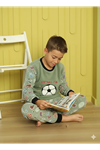 Erkek Çocuk Desenli Kışlık Welsoft Polar Pijama Takımı(BİR BEDEN BÜYÜK TERCİH EDİNİZ) 6E-5557