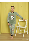 Erkek Çocuk Desenli Kışlık Welsoft Polar Pijama Takımı(BİR BEDEN BÜYÜK TERCİH EDİNİZ) 6E-5557